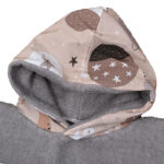 Παιδικό πόντσο θαλάσσης από βαμβάκι Oeko-Tex με Sleeping Planets print | Karfitsomenosgatos