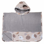 Παιδικό πόντσο θαλάσσης από βαμβάκι Oeko-Tex με Sleeping Planets print | Karfitsomenosgatos