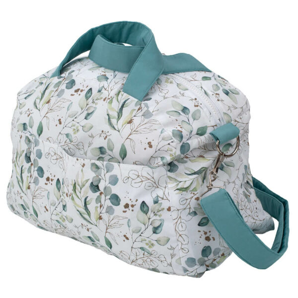 Υφασμάτινο Παιδικό Σακ Βουαγιάζ με Eucalyptus Leaves print | Karfitsomenosgatos