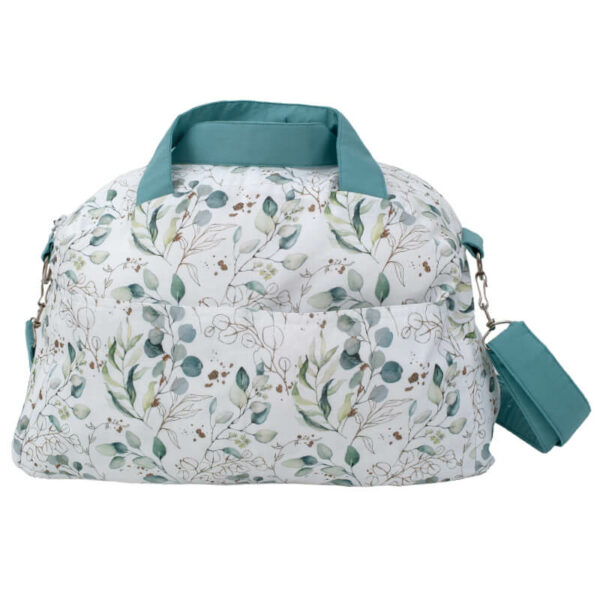 Υφασμάτινο Παιδικό Σακ Βουαγιάζ με Eucalyptus Leaves print | Karfitsomenosgatos