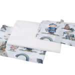 Σετ σεντόνια κούνιας 3 τεμαχίων από βαμβάκι Oeko-Tex με Fairytale print | Karfitsomenosgatos