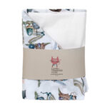 Σετ σεντόνια λίκνου 2 τεμαχίων από βαμβάκι Oeko-Tex με Fairytale print