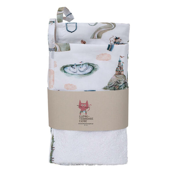 Σετ πετσέτες (2 τεμαχίων) από βαμβάκι Oeko-Tex με Fairytale print