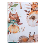 Υφασμάτινη θήκη βιβλιαρίου υγείας από βαμβάκι Oeko-Tex με Pumpkins print