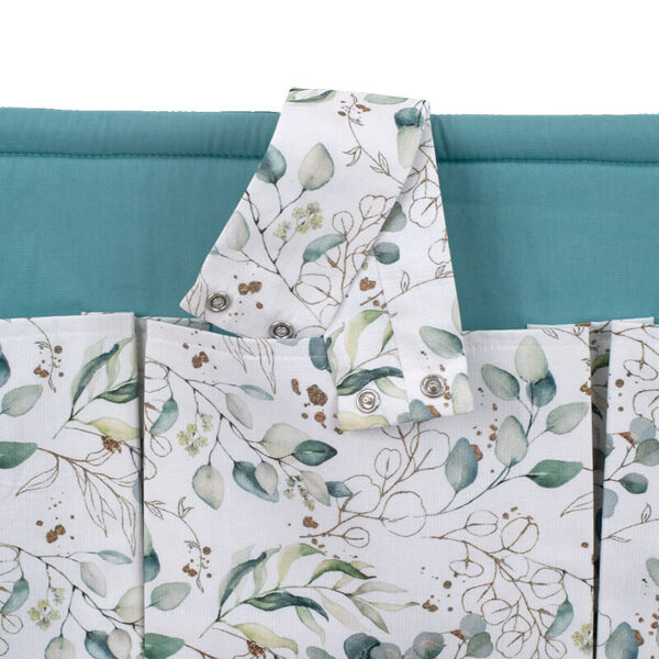 Θήκη οργάνωσης κούνιας από βαμβάκι Oeko-Tex με Eucalyptus Leaves print | Karfitsomenosgatos