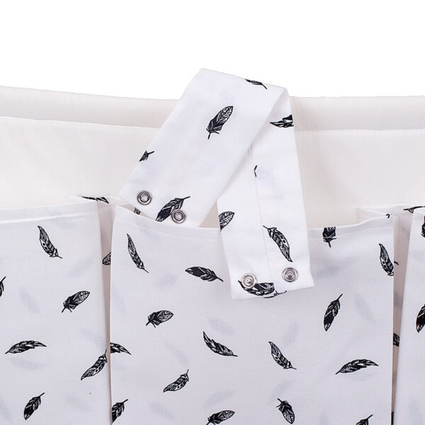 Θήκη οργάνωσης κούνιας από βαμβάκι Oeko-Tex με Leaves print | Karfitsomenosgatos