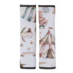 Βαμβακερά προστατευτικά ζώνης ασφαλείας 2 όψεων με print Circus