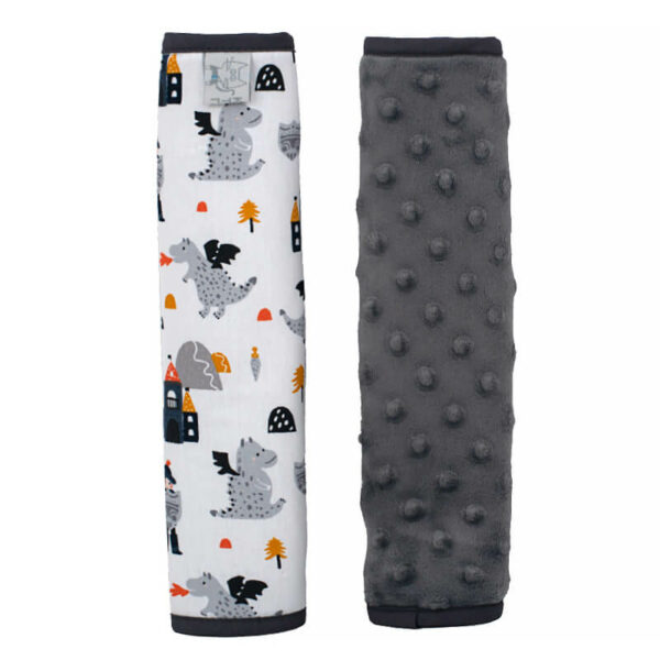 Βαμβακερά προστατευτικά ζώνης ασφαλείας 2 όψεων με print Knight Castle | Karfitsomenosgatos