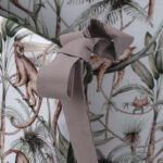 Βαμβακερή προστατευτική πάντα κούνιας με print Jungle Animals | Karfitsomenosgatos