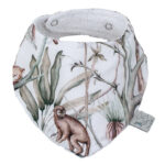 Βρεφική σαλιάρα από βαμβάκι Oeko-Tex με Jungle Animals print | Karfitsomenosgatos