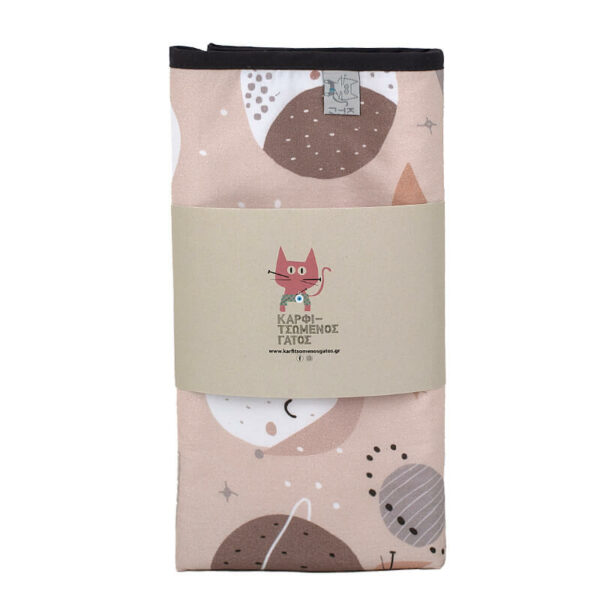 Αδιάβροχο κάλυμμα αλλαγής πάνας από βαμβάκι Oeko-Tex με Sleeping Planets print