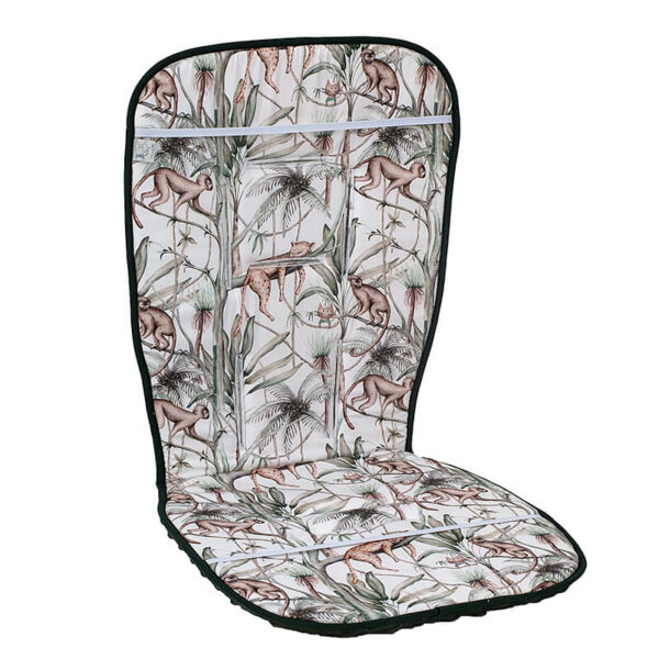 Βαμβακερό προστατευτικό κάλυμμα καροτσιού δύο όψεων με Jungle Animals print