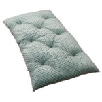 Βαμβακερό μαξιλάρι δαπέδου 2 όψεων με Golden Flowers print | Karfitsomenosgatos