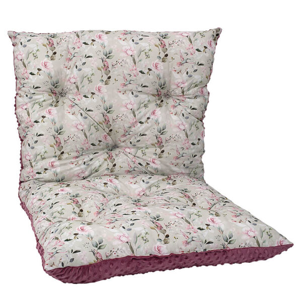 Βαμβακερό μαξιλάρι δαπέδου 2 όψεων με Floral Garden print | Karfitsomenosgatos