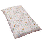 Βαμβακερό μαξιλάρι δαπέδου 2 όψεων με Lama Cactus Party White print | Karfitsomenosgatos