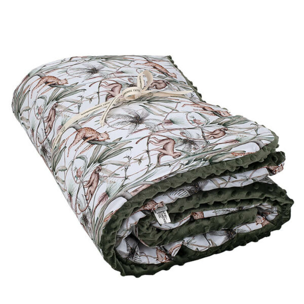 Βρεφικό βαμβακερό πάπλωμα με print Jungle Animals