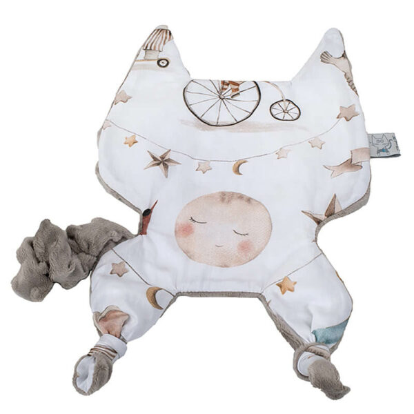 Βρεφικό πανάκι παρηγοριάς από βαμβάκι Oeko-Tex με Circus print | Karfitsomenosgatos