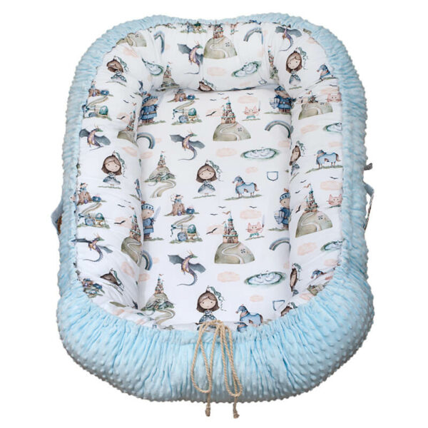 Βρεφική φωλίτσα από βαμβάκι Oeko-Tex με print Fairytale | Karfitsomenosgatos