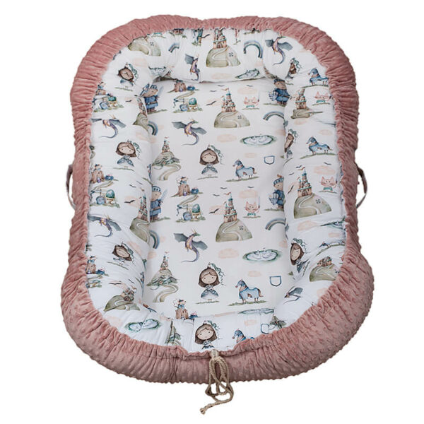 Βρεφική φωλίτσα από βαμβάκι Oeko-Tex με print Fairytale | Karfitsomenosgatos