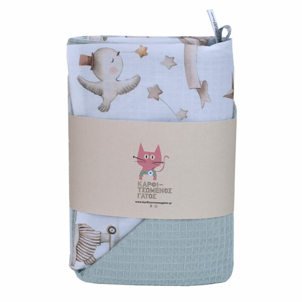 Βρεφική πικέ κουβέρτα με print Fairytale | Karfitsomenosgatos