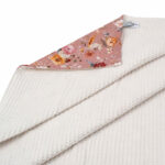 Βρεφική πικέ κουβέρτα με print Golden Flowers | Karfitsomenosgatos