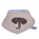 Βρεφική σαλιάρα από βαμβάκι Oeko-Tex με Elephant print | Karfitsomenosgatos