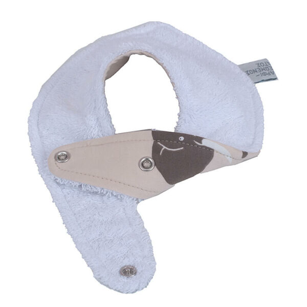 Βρεφική σαλιάρα από βαμβάκι Oeko-Tex με Elephant print | Karfitsomenosgatos