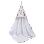 Βρεφική μπουρνουζοπετσέτα από βαμβάκι Oeko-Tex με Circus print | Karfitsomenosgatos