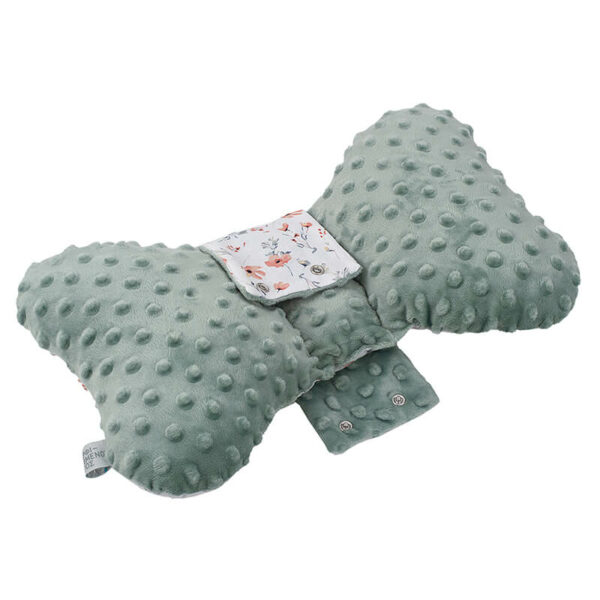 Βρεφικό μαξιλάρι Wings για το καρότσι με print Salmon Daisy | Karfitsomenosgatos