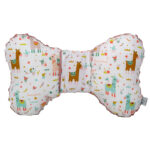 Βρεφικό μαξιλάρι Wings για το καρότσι με print Lama Cactus Party White Karfitsomenosgatos