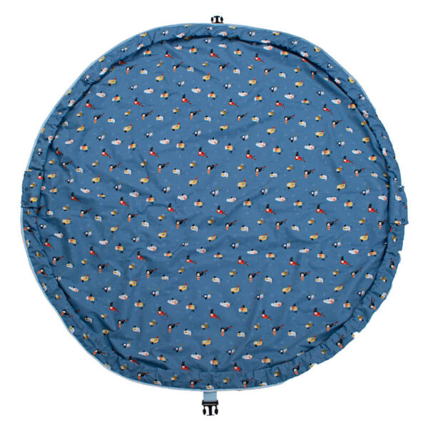 Στρώμα Παιχνιδιού-Τσάντα Αποθήκευσης 2 σε 1 από βαμβάκι με Cool Birds print | Karfitsomenosgatos