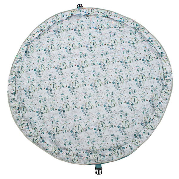 Στρώμα Παιχνιδιού-Τσάντα Αποθήκευσης 2 σε 1 από βαμβάκι με Eucalyptus Leaves print - Karfitsomenosgatos