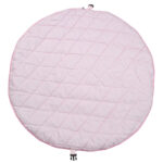 Στρώμα Παιχνιδιού-Τσάντα Αποθήκευσης 2 σε 1 από βαμβάκι με Flowers White print | Karfitsomenosgatos