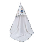 Βρεφική μπουρνουζοπετσέτα από βαμβάκι Oeko-Tex με Fairytale print | Karfitsomensogatos